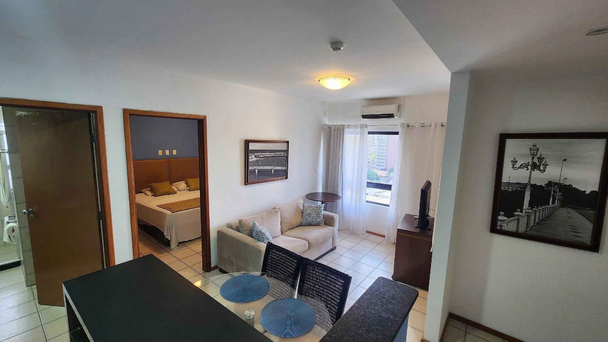 Flat No Condominio Metropolis - Ilha Do Leite Recife Bagian luar foto
