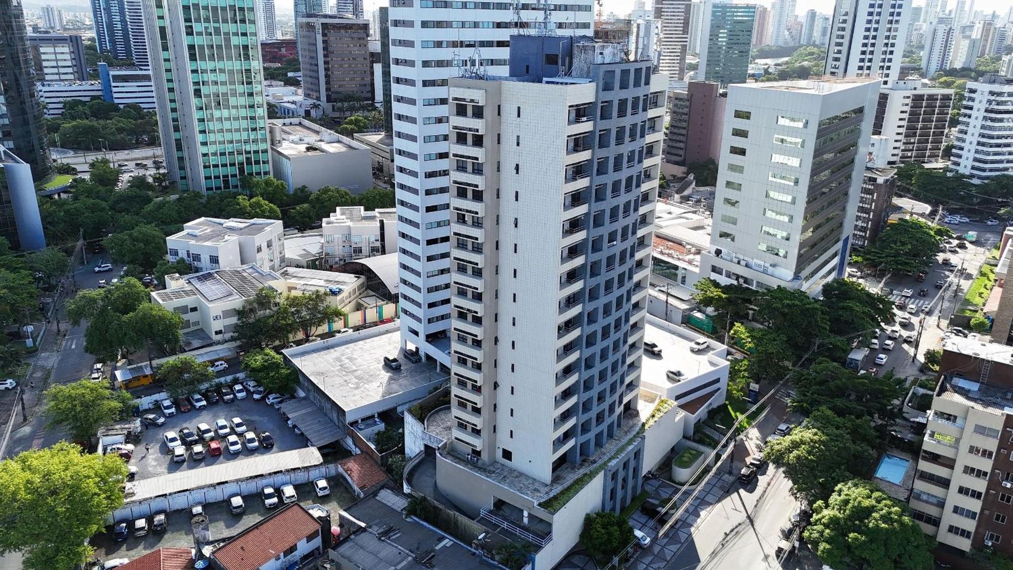 Flat No Condominio Metropolis - Ilha Do Leite Recife Bagian luar foto